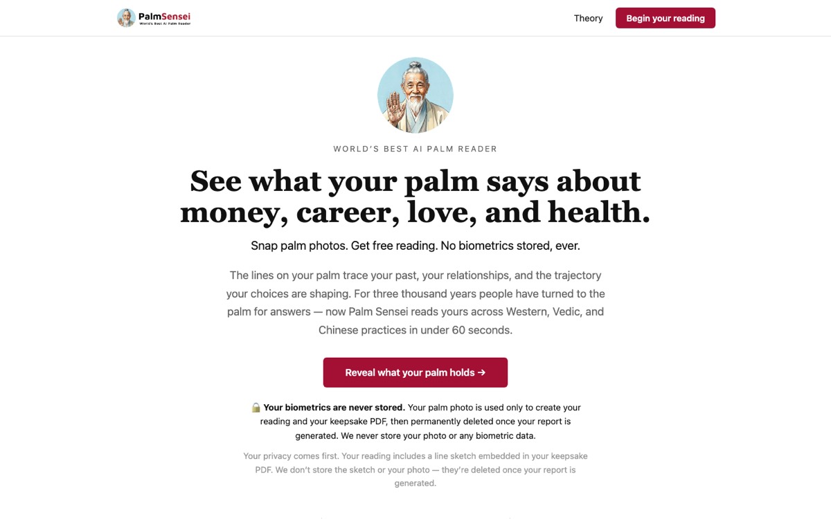 PalmSensei homepage